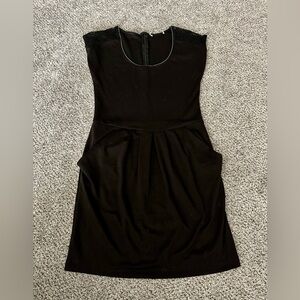 COLLECTIVE CONCEPTS Size S Black Little Black Dress Lace Zipper Trim Accents